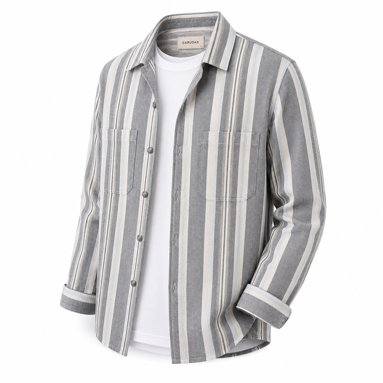 Garudax Casual / Smart Casual — Texture Stripe