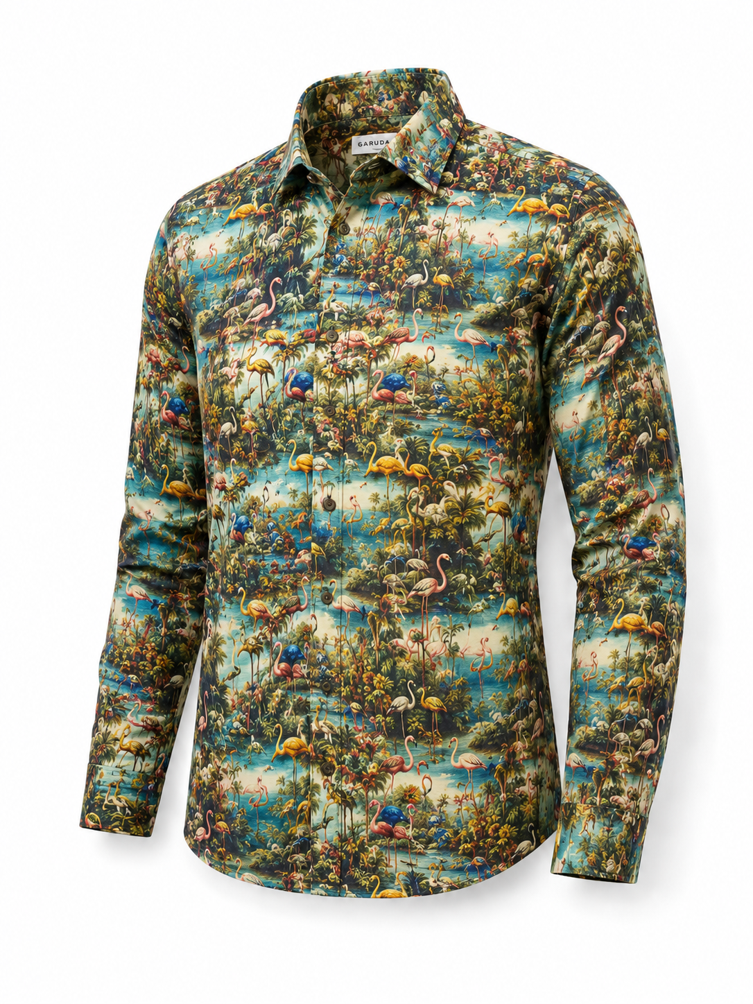 Garudax Casual / Smart Casual — Printed Satin Fabric
