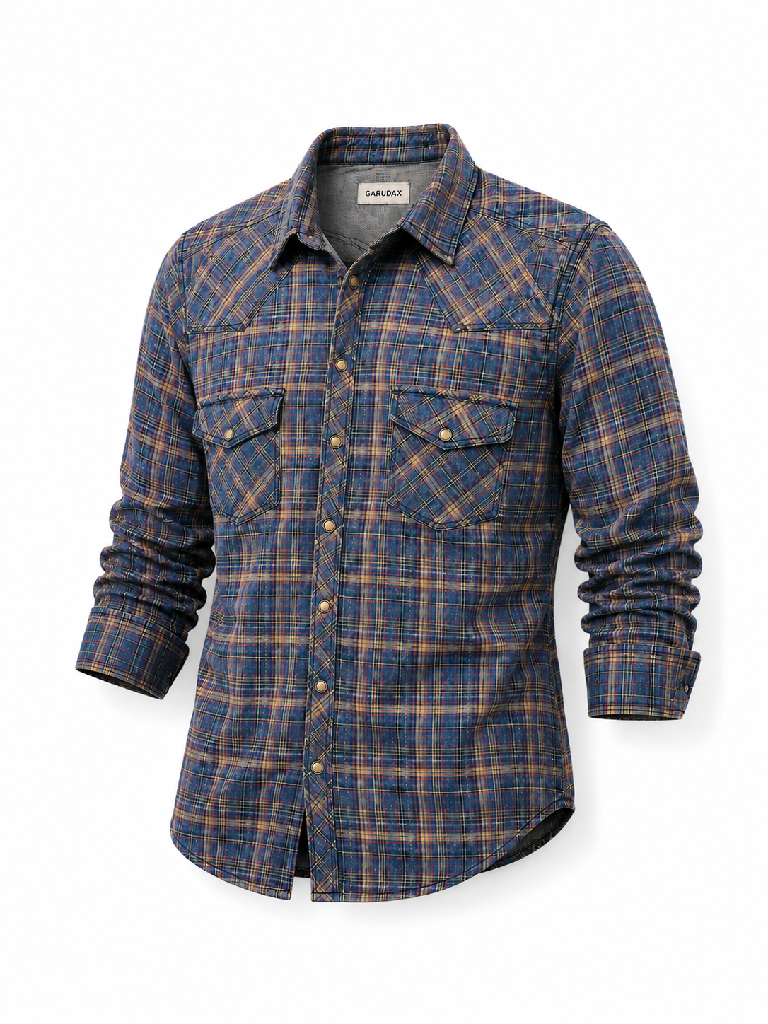 Garudax Overshirt / Washed Shirt — Indigo Muslin