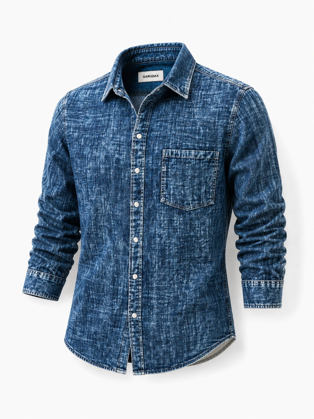 Garudax Overshirt / Washed Shirt — Indigo Muslin
